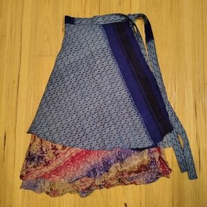 Made In India Silk Wrap Skirt